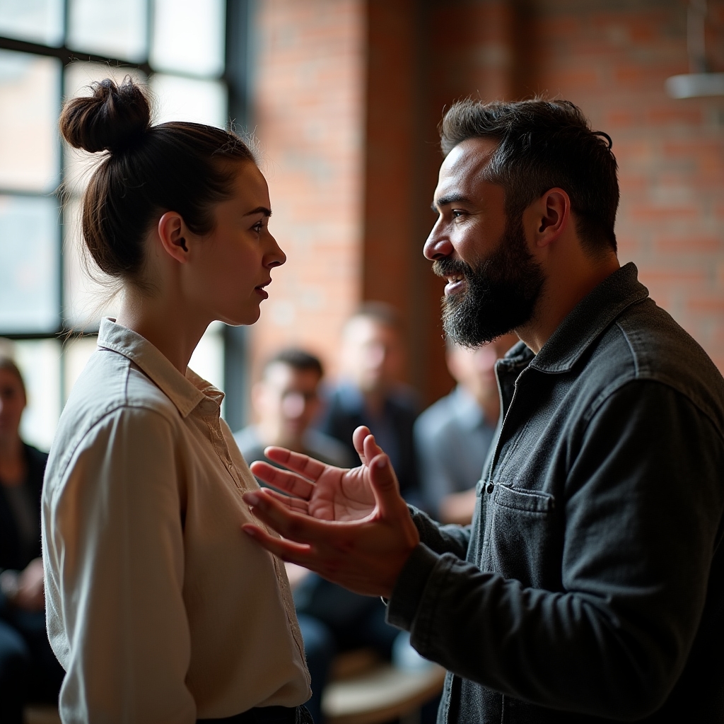 Ejercicio de escucha activa en pareja durante el taller